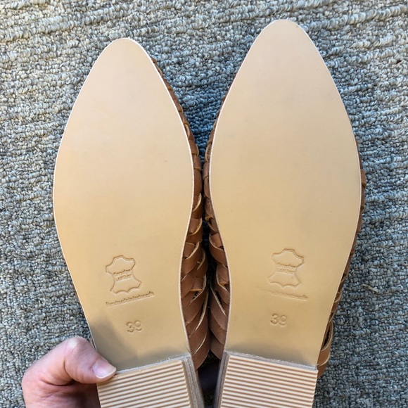 St. Agni Paris Woven Mule in Vintage Tan size 39 - Picture 4 of 5